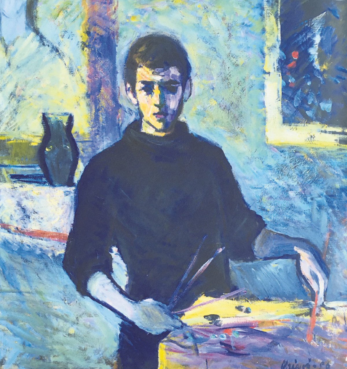 Velky autoportret  1956  olej  