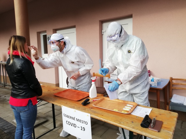 Sklené Teplice / Celoplošné testovanie / Koronavírus /