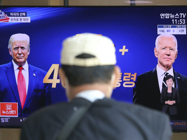 Donald Trump, Joe Biden, Južná Kórea