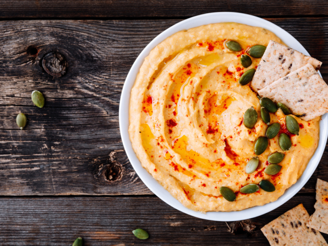 tekvica, hummus, nátierka, hokkaido