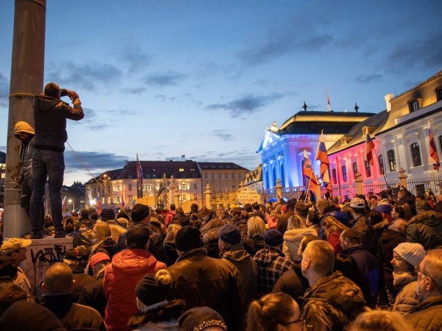 protest Hodžovo námestie