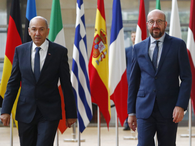 Janez Janša / Charles Michel /