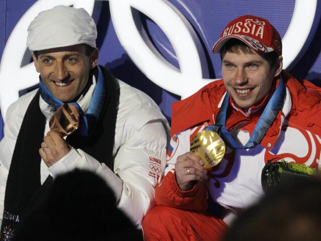 Jevgenij Usťugov, Martin Fourcade, Pavol Hurajt
