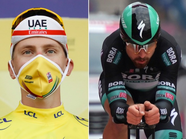 Julian Alaphillipe, Tadej Pogačar, Peter Sagan