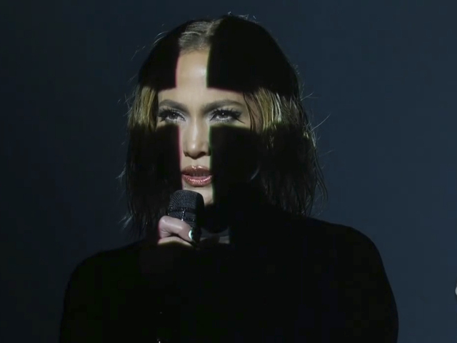 Speváčka Jennifer Lopez na vystúpení American Music Awards.