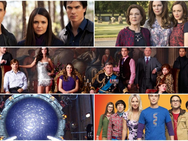teoria velkeho tresku, gilmore girls, stargate, vampire diaries, royals,