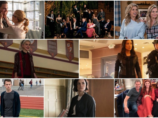 arrow, the 100, will & grace, sabrina,