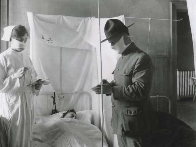 španielska chrípka, nemocnica, choroba, doktor, epidémia, pandémia