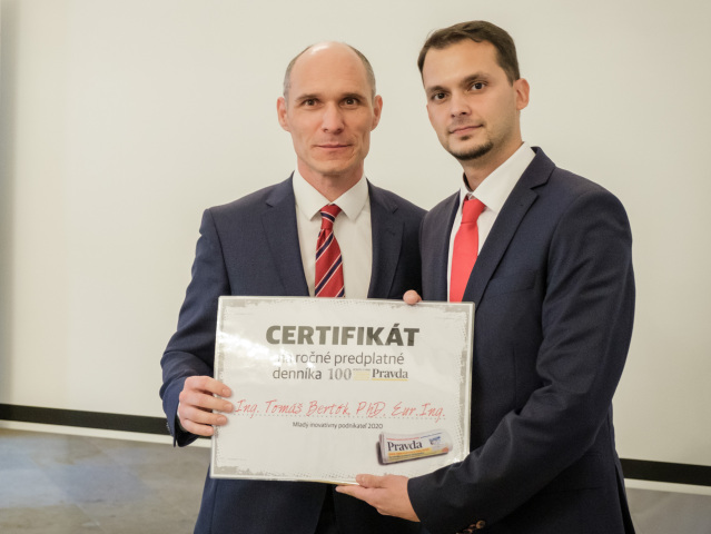 Mladý inovatívny podnikateľ 2020, Tomáš Bertók