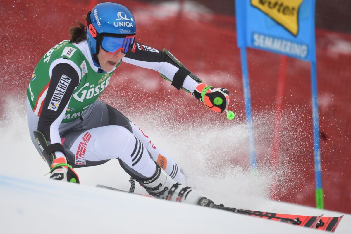Lyžovanie obrovský slalom 1.kolo Vlhová