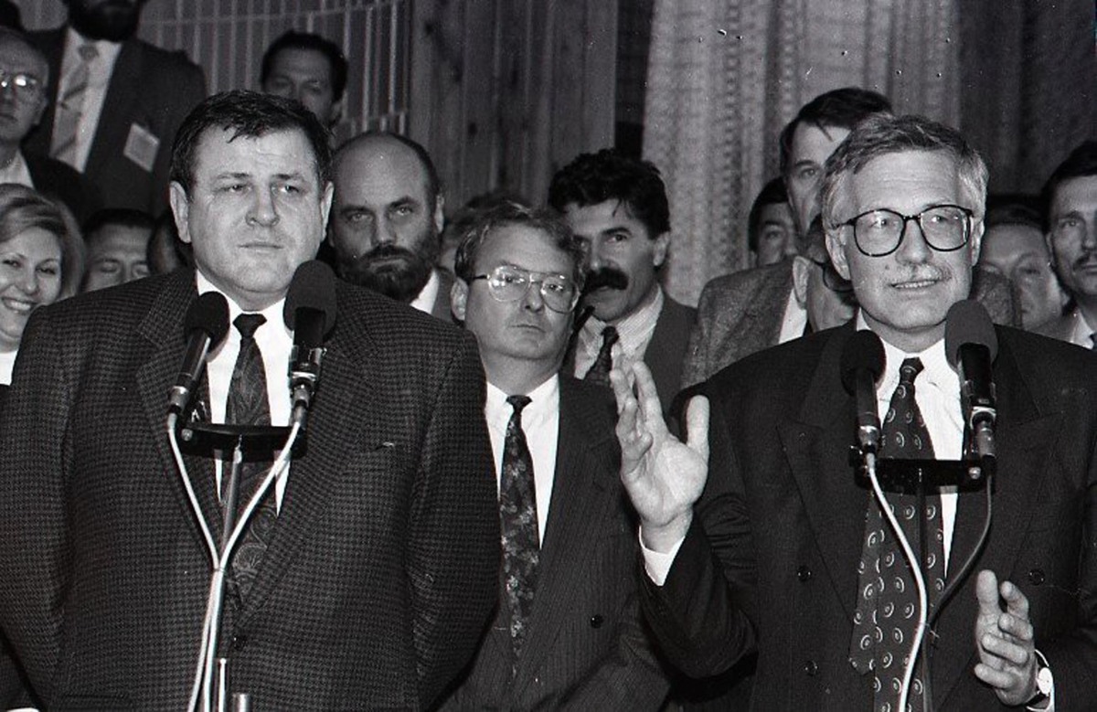 Vladimír Mečiar, Václav Klaus, ČSFR, 1992