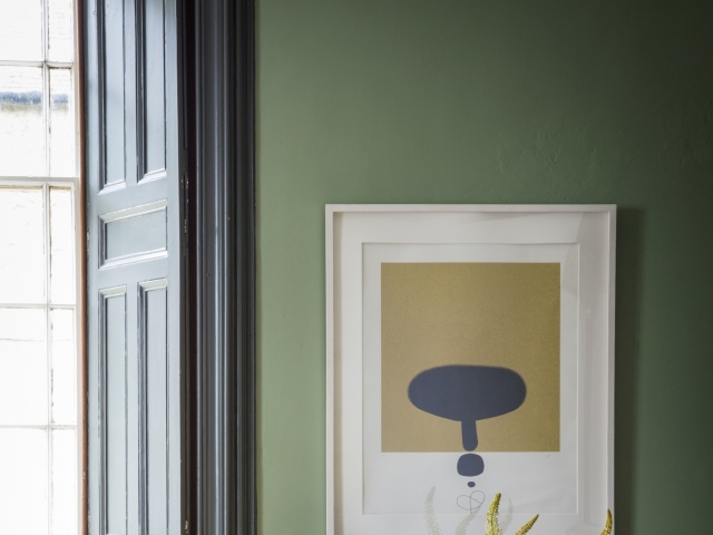 Calvin Armchair in Mustard Yellow Velvet and Linen