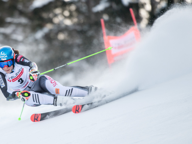 Slovinsko Lyžovanie SP obrovský slalom vlhová