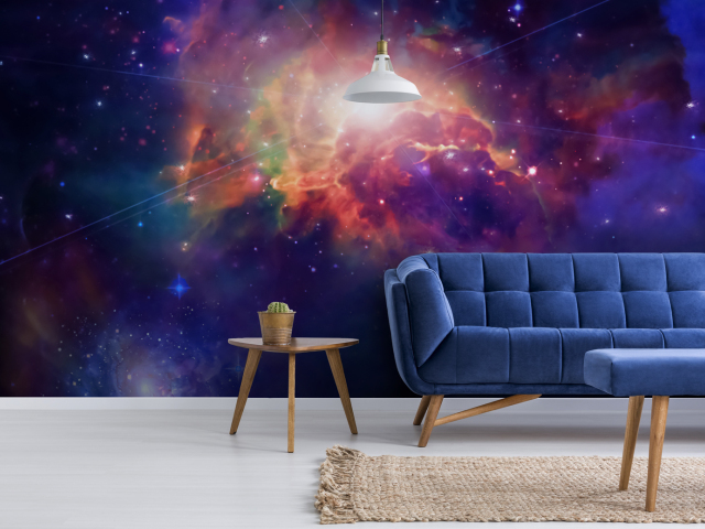 Tapeta s vesmírnym motívom, predáva Wallsauce.com, cena je 40 eur/m.