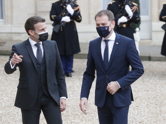 Emmanuel Macron / Igor Matovič /