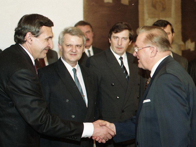 Jozef Moravčík, Michal Kováč, Mikuláš Dzurinda, Ivan Šimko, Roman Kováč