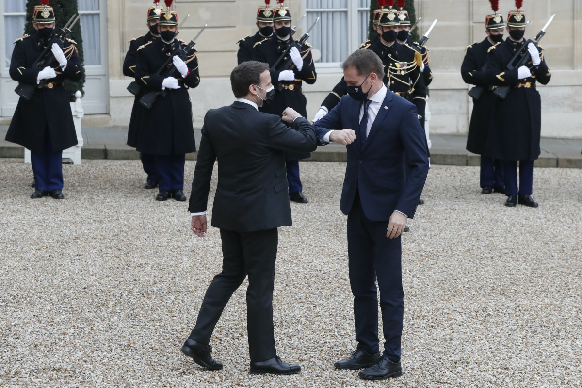 Emmanuel Macron a Igor Matovič