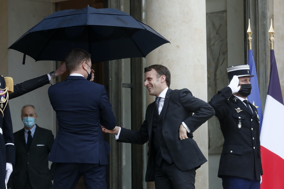 Emmanuel Macron a Igor Matovič