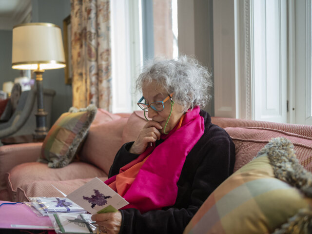 Filming Margaret Atwood documentary with White Pine Pictures at the York Club in Toronto January 30, 2019.
Peter. Bregg Photos