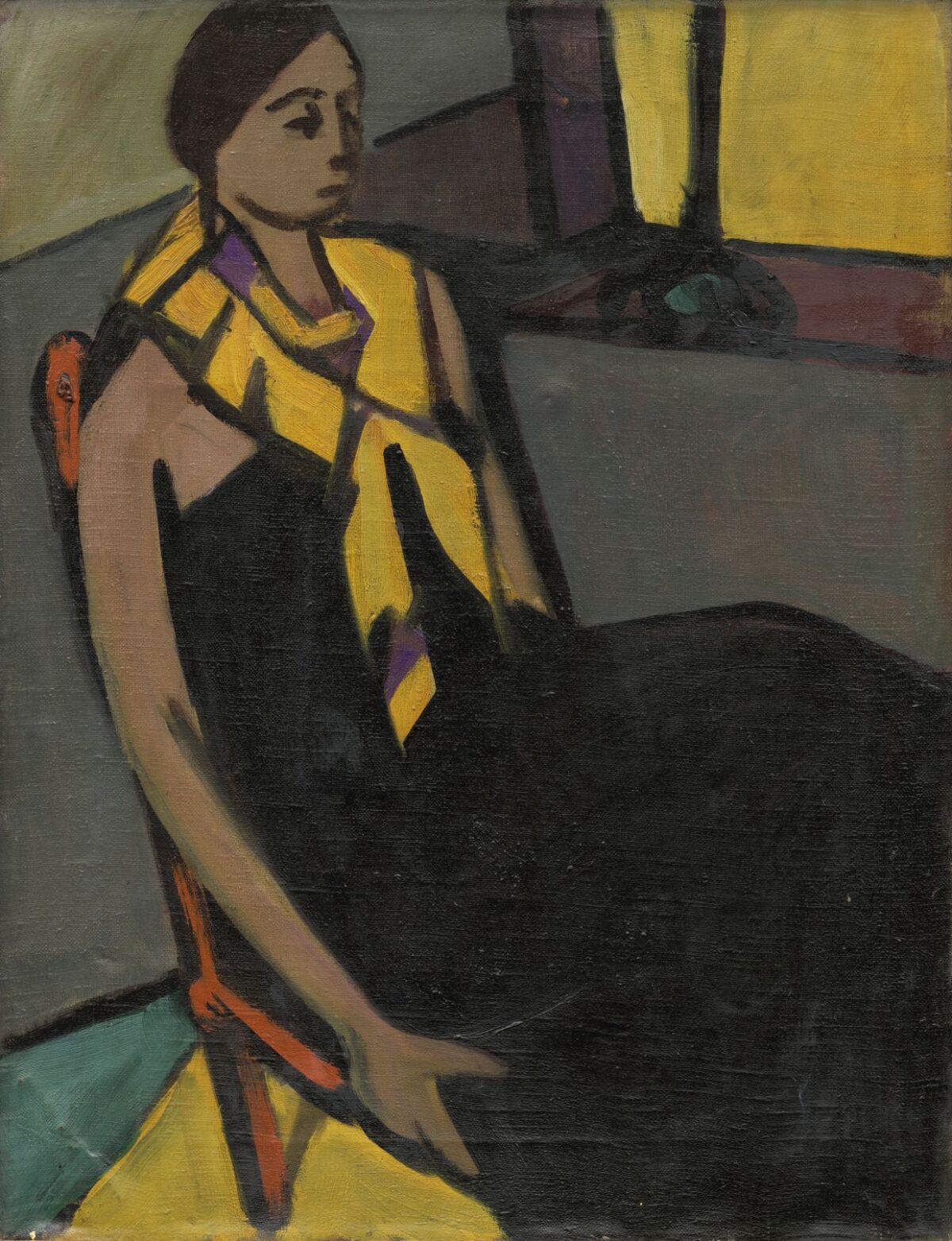 Eugen Nevan: Žena so žltou šatkou, 1936-39