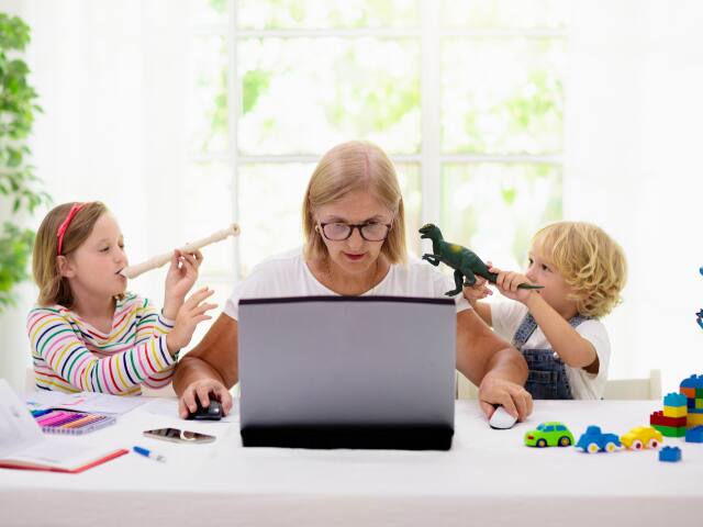 žena, práca, deti, disciplína, výchova, home office