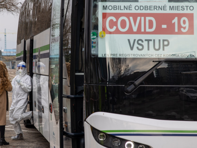 test testovanie Covid antigén trnavská cesta 37 autobus cestov