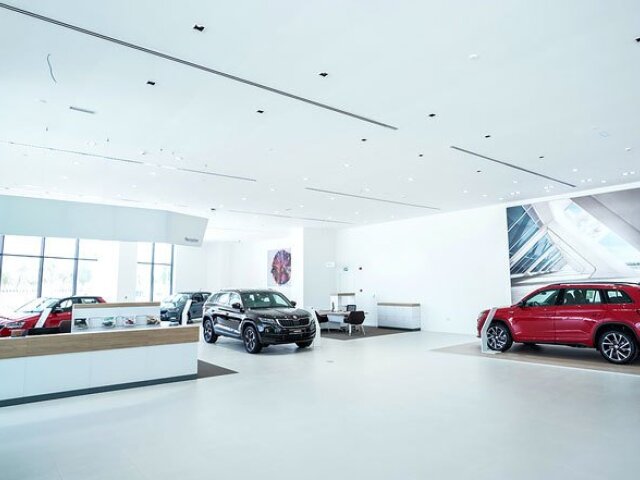 Škoda - najväčší showroom Dubaj