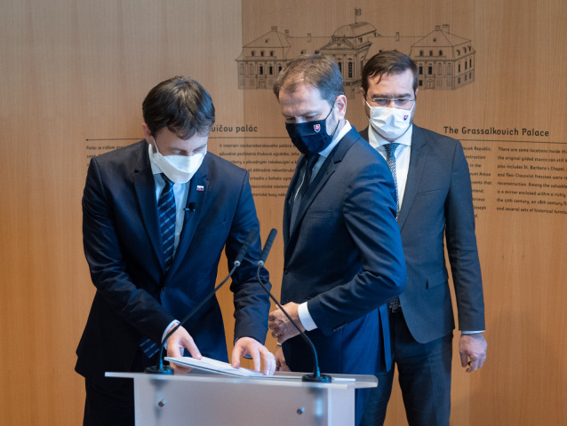 Igor Matovič, Eduard Heger, Marek Krajčí