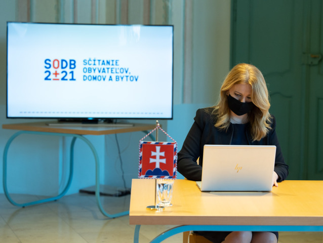 Sčítanie obyvateľstva / Zuzana Čaputová /