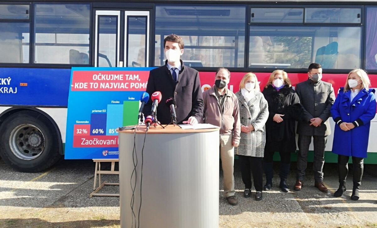 očkovací autobus, Banskobystrický kraj