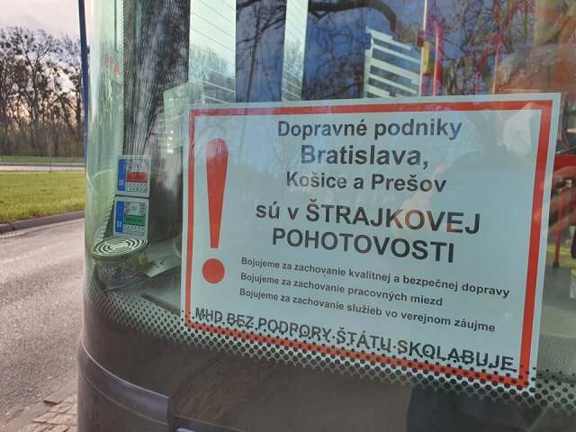 mhd štrajk bratislava