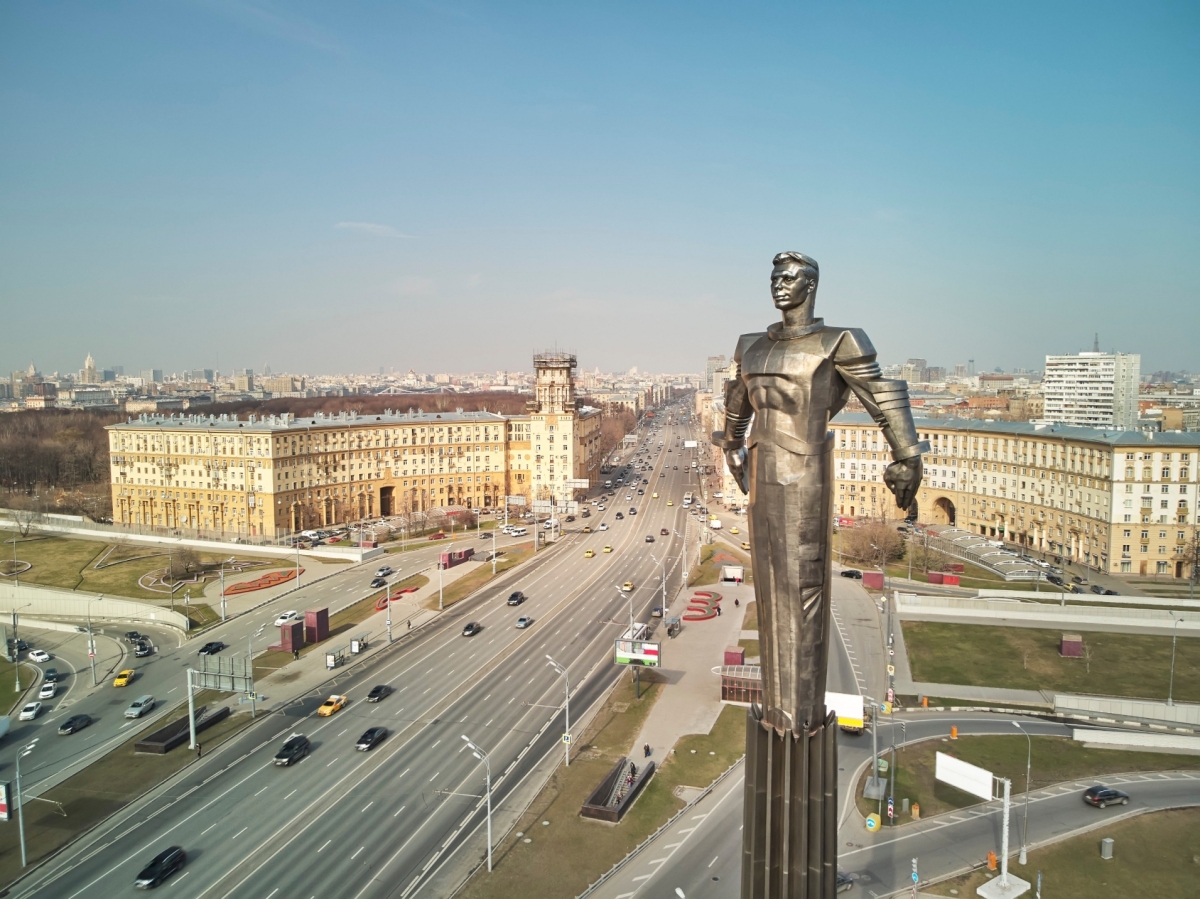 Moskva, socha, Jurij Gagarin