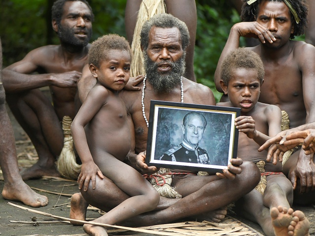 Vanuatu, domorodci, fotografia, princ Philip