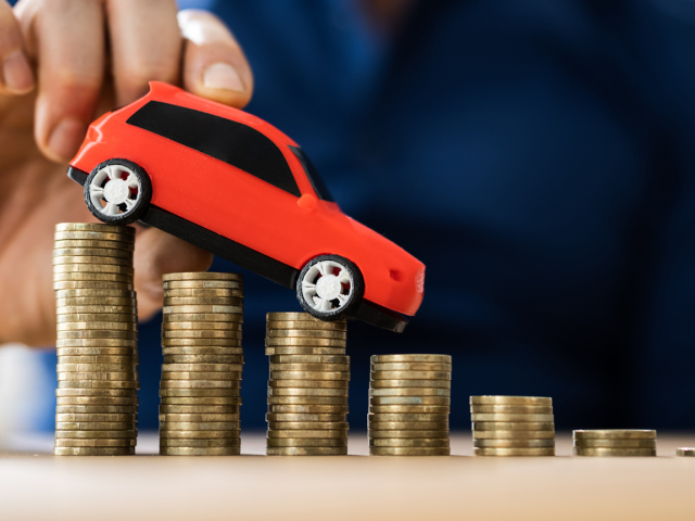 auto, poistenie, mince, peniaze