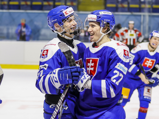 SR Piešťany Hokej MS2021 príprava Slafkovský Kollár