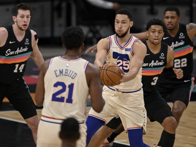 76ers Spurs Basketball Simmons
