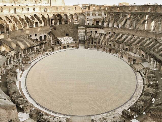 Vista-dall ALTO arena-neutra