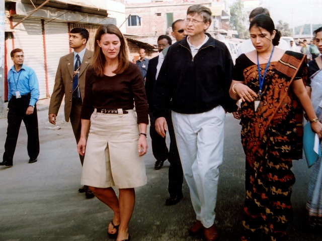 Bill Gates, Melinda Gatesová, cestovanie, Bangladéš
