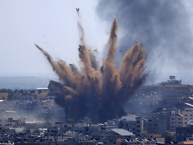 gaza útok izrael palestína nálet výbuch