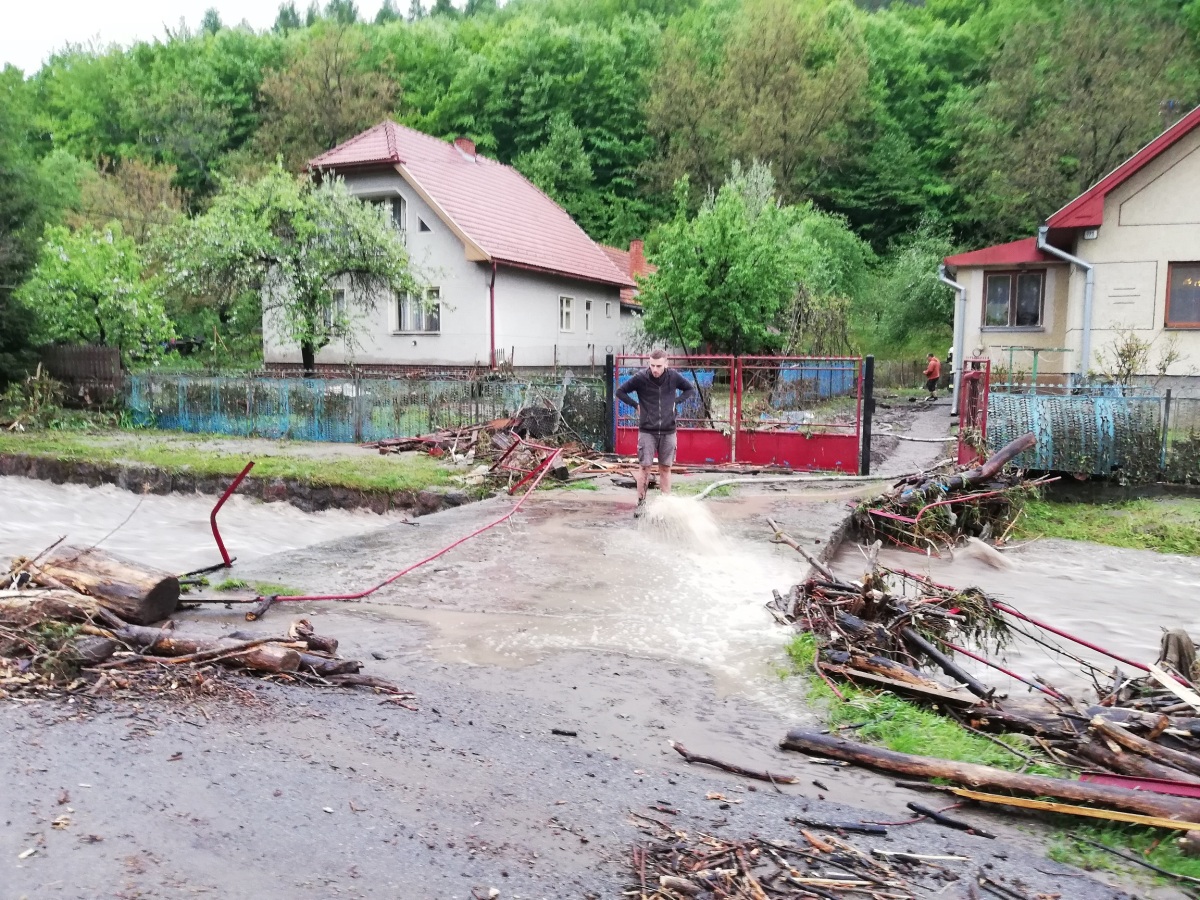 Rudno nad Hronom / Povodeň / Potopa /