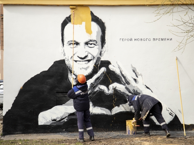 Rusko Navaľnyj graffiti