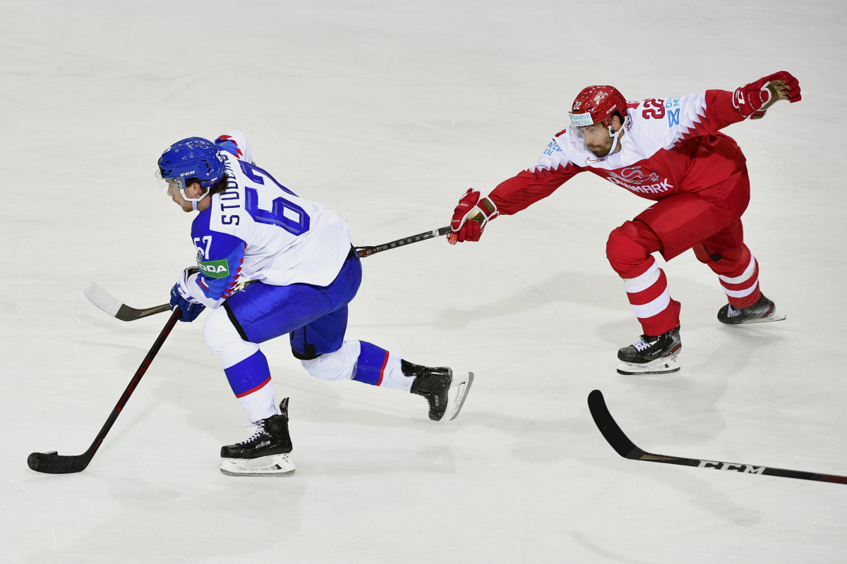 Lotyšsko MS2021 Hokej A Slovensko Dánsko studenič