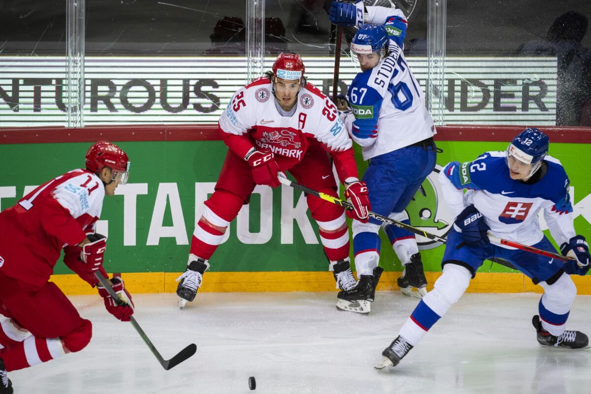 Lotyšsko MS2021 Hokej A Slovensko Dánsko