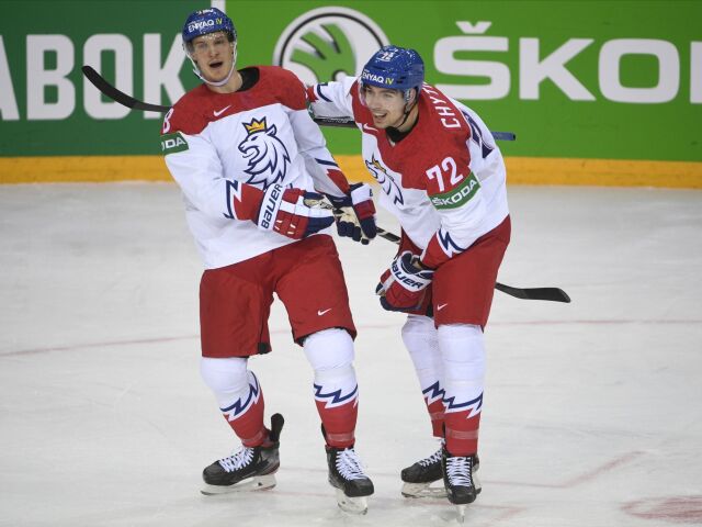 Lotyšsko Riga šport hokej MS2021 A-skupina ČR Švajčiarsko