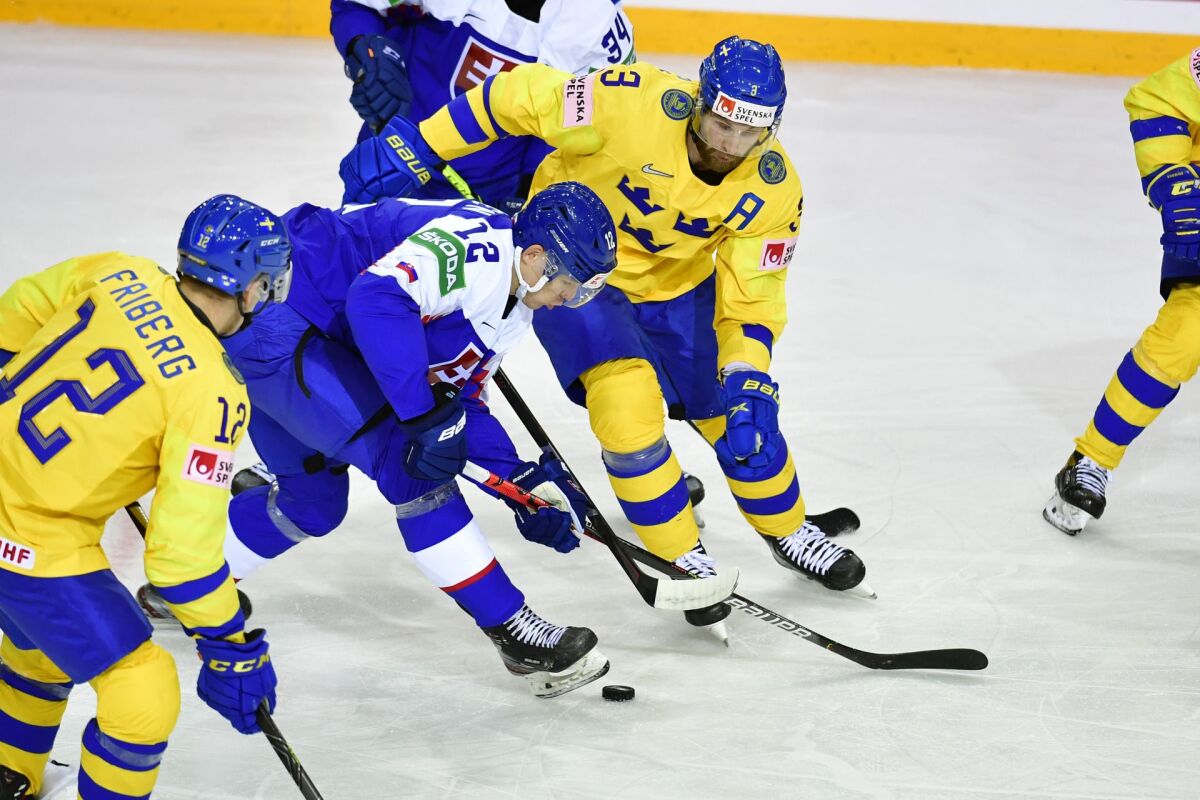 Lotyšsko MS2021 Hokej A SR Švédsko Slovensko
