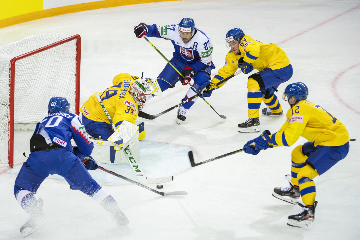 Lotyšsko MS2021 Hokej A SR Švédsko Slovensko