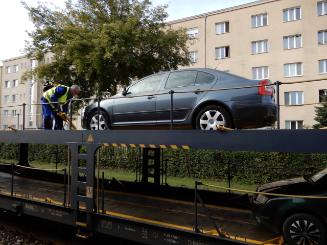 Autovlak, preprava áut, Košice