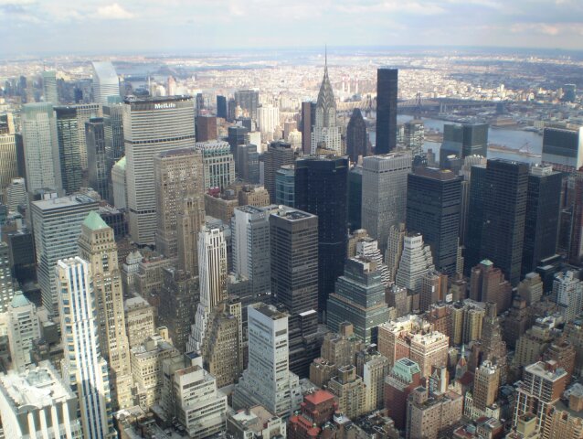 Empire State Building - výhľad na Manhattan