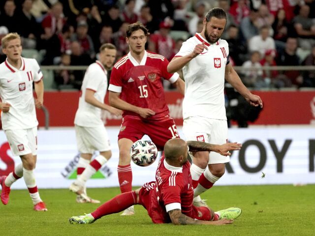 Poľsko Futbal ME2020 príprava Rusko