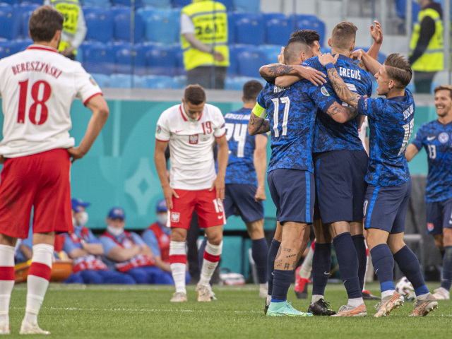 Rusko SR futbal ME2020 E Poľsko Slovensko